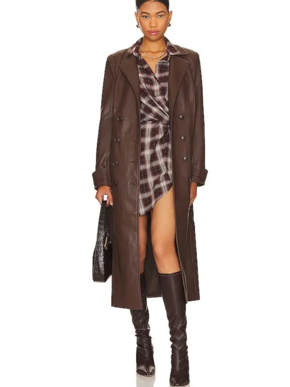 Heartloom shirt dress mini checkered